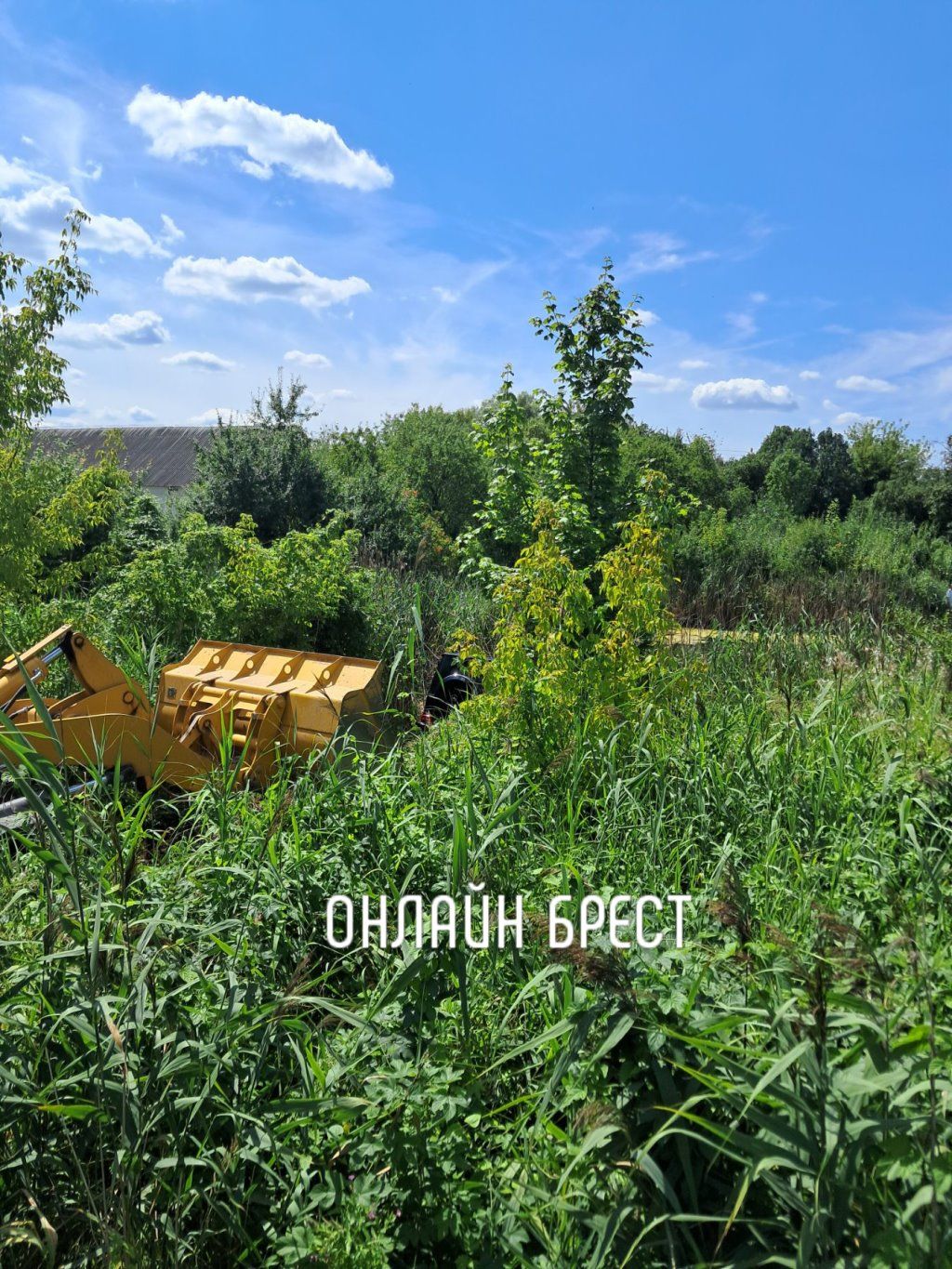 Очевидец: В Бресте Mercedes оказался в кювете. Подробности неизвестны