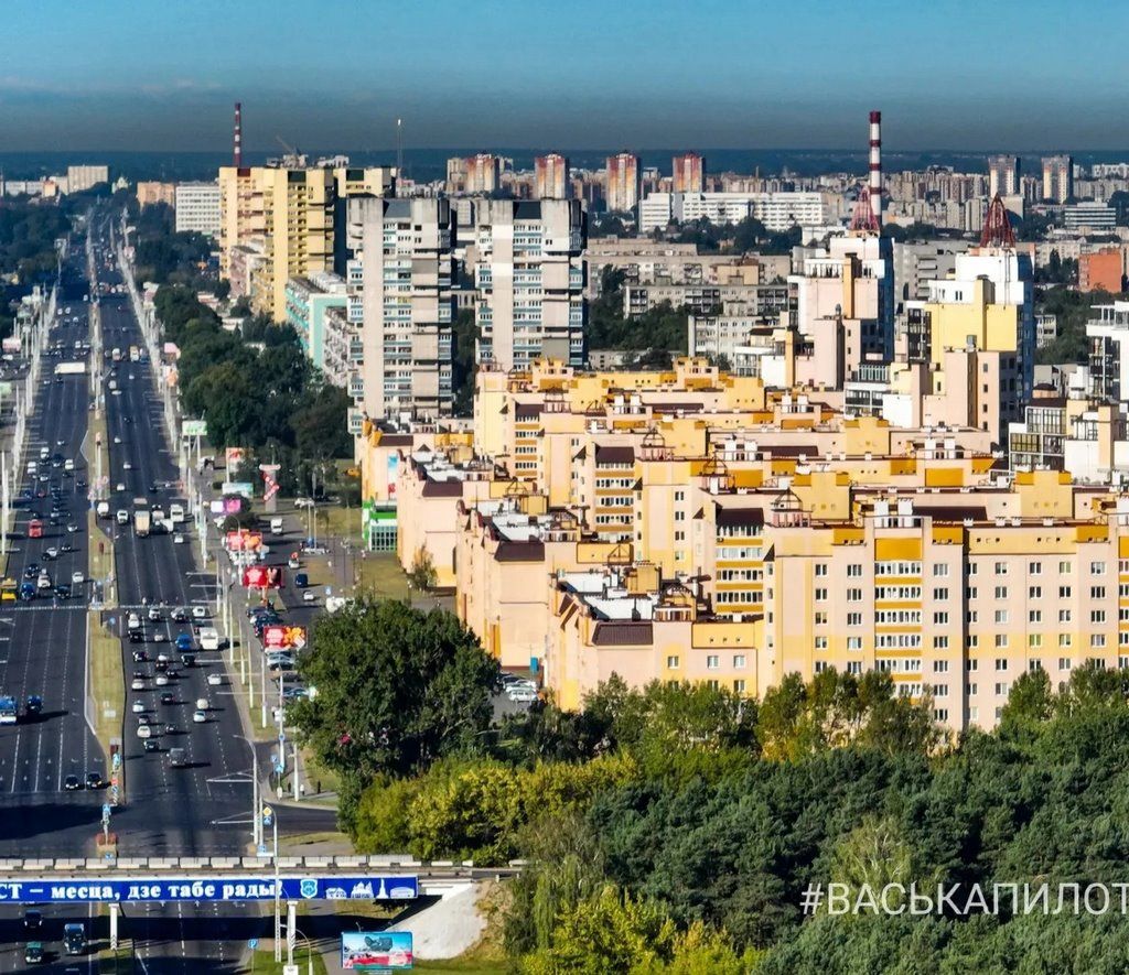 Въезд в Брест с высоты