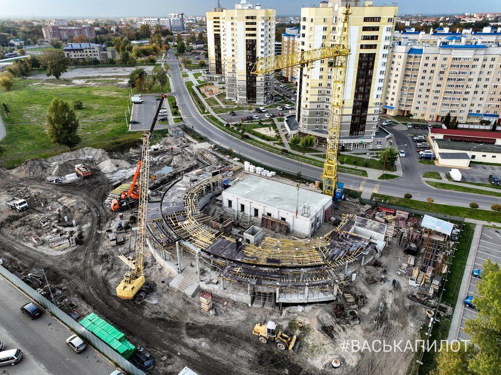 Немного осеннего Бреста. Красивый фото с высоты