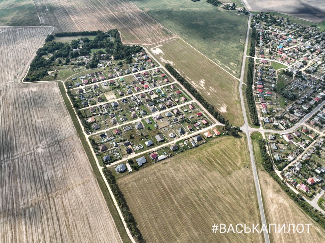 Остромечево - перспективный агрогородок возле Бреста. Видео с высоты