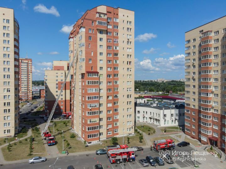 В Бресте на Морозова проходили учения МЧС