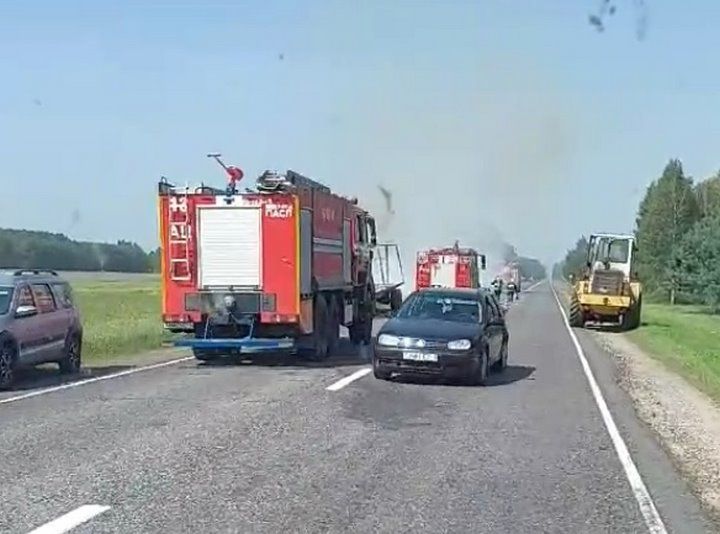 Очевидец: Видео снято в Малоритском районе (д. Лешница)