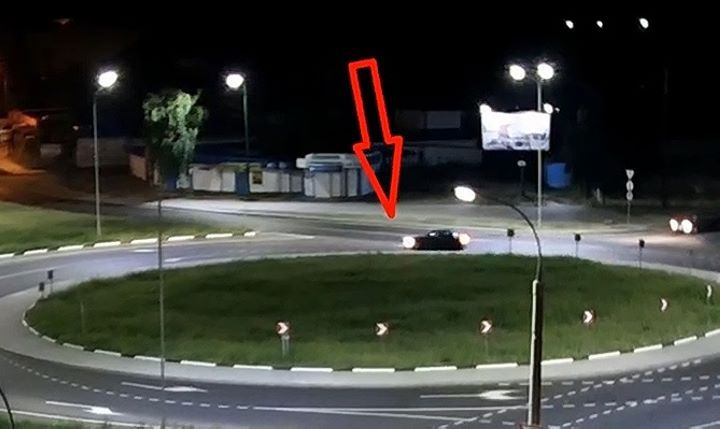 В Бресте водитель устроил дрифт на кольце