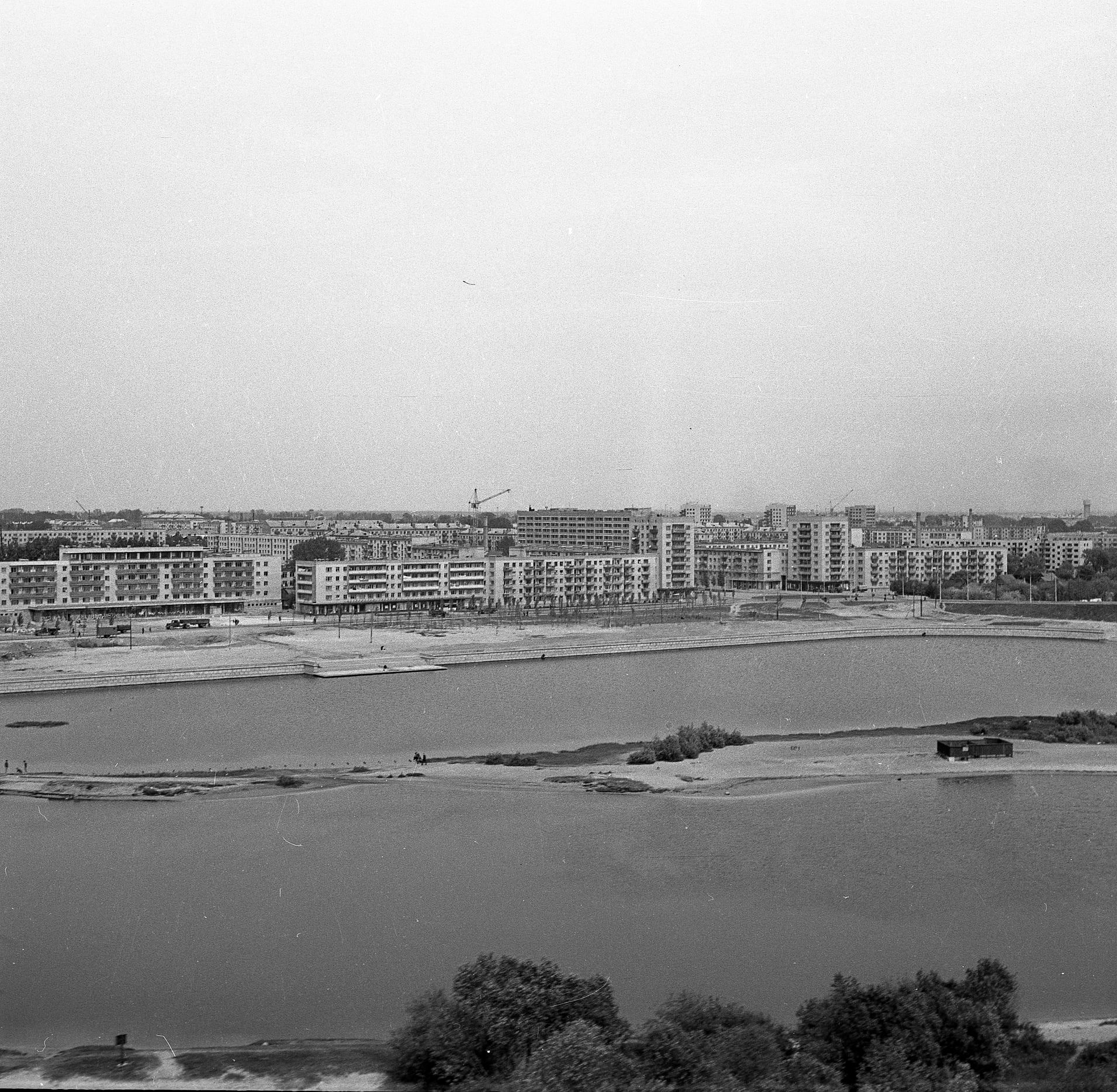 Брест, Набережная. Фото с вертолета, 1969 год