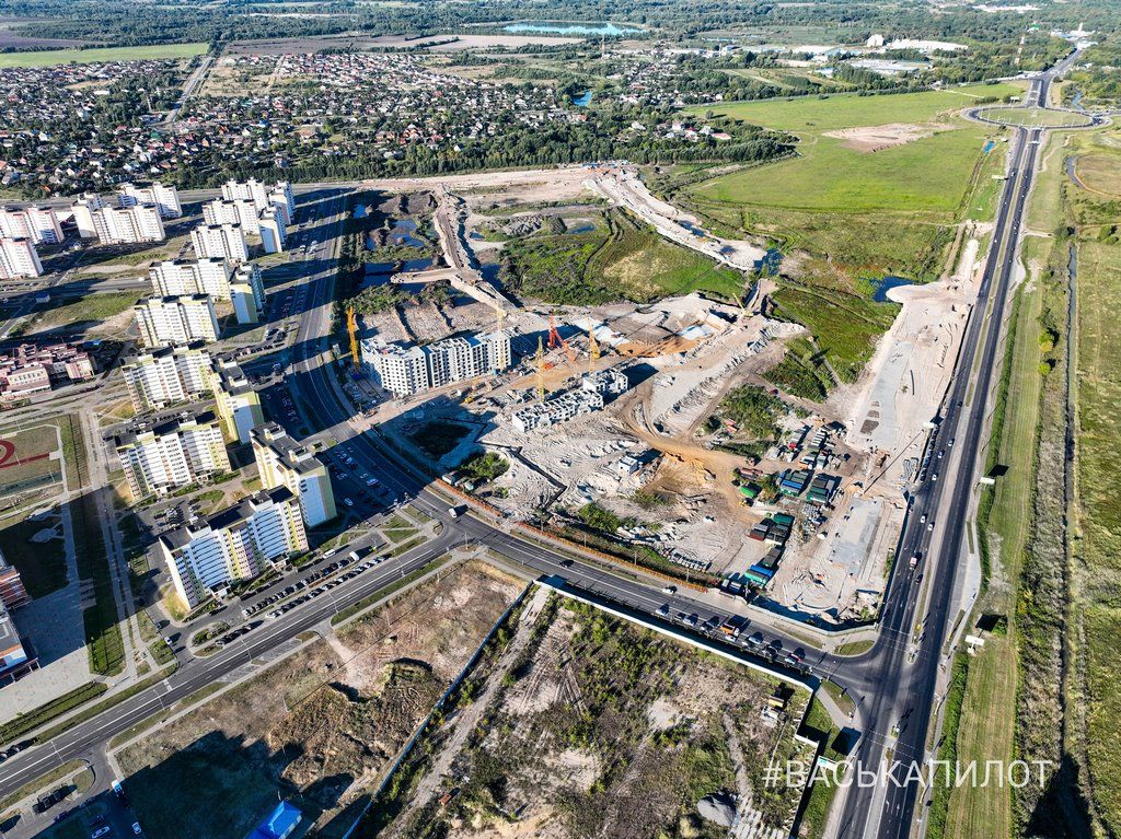 Смотрим с высоты, как идёт строительство нового района в Бресте
