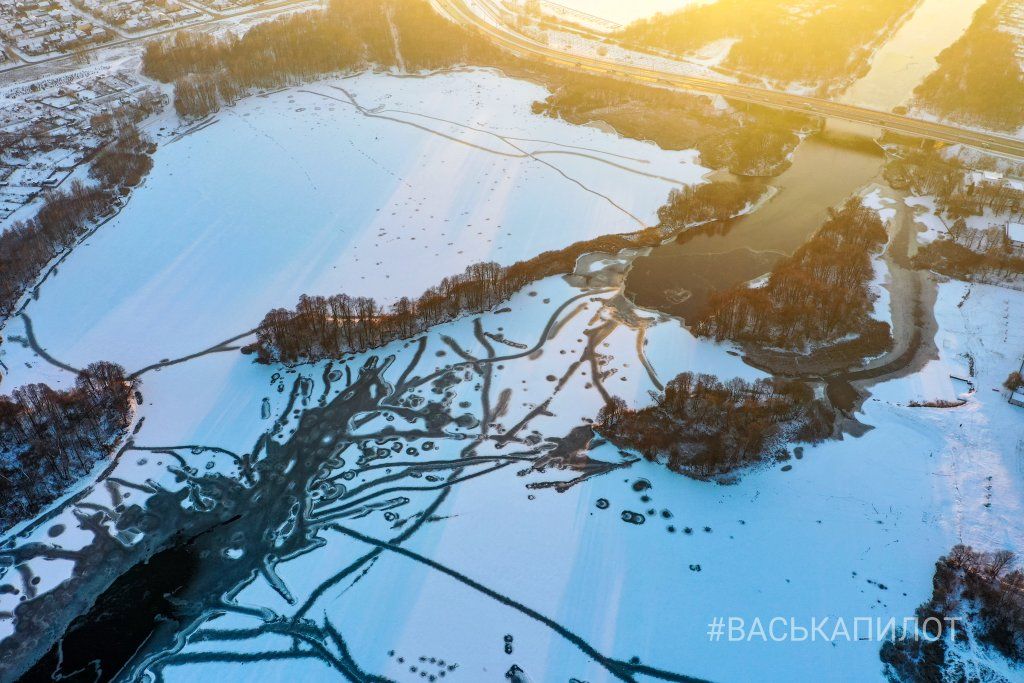 Брест. Посмотрите, как выглядит Мухавец с высоты