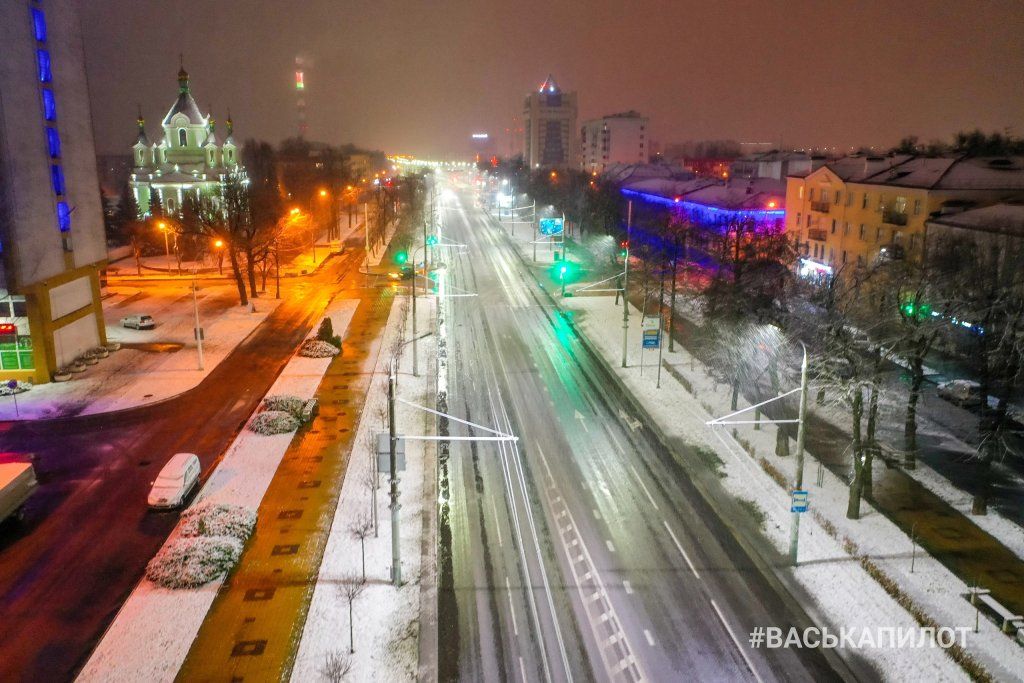 Так выглядит первый день зимы в Бресте