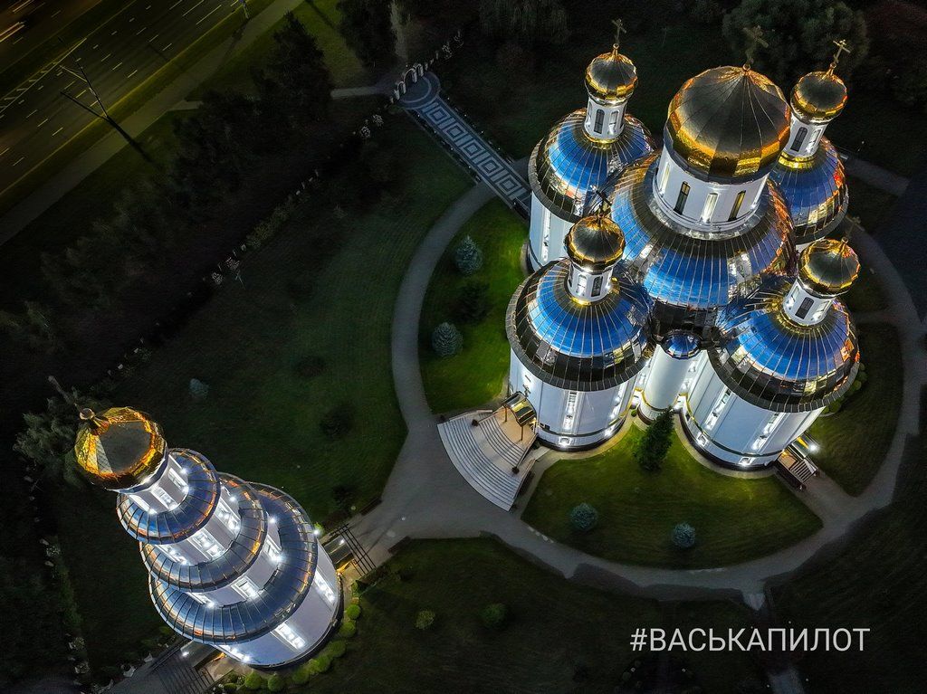 Так выглядит вечерний Брест с высоты