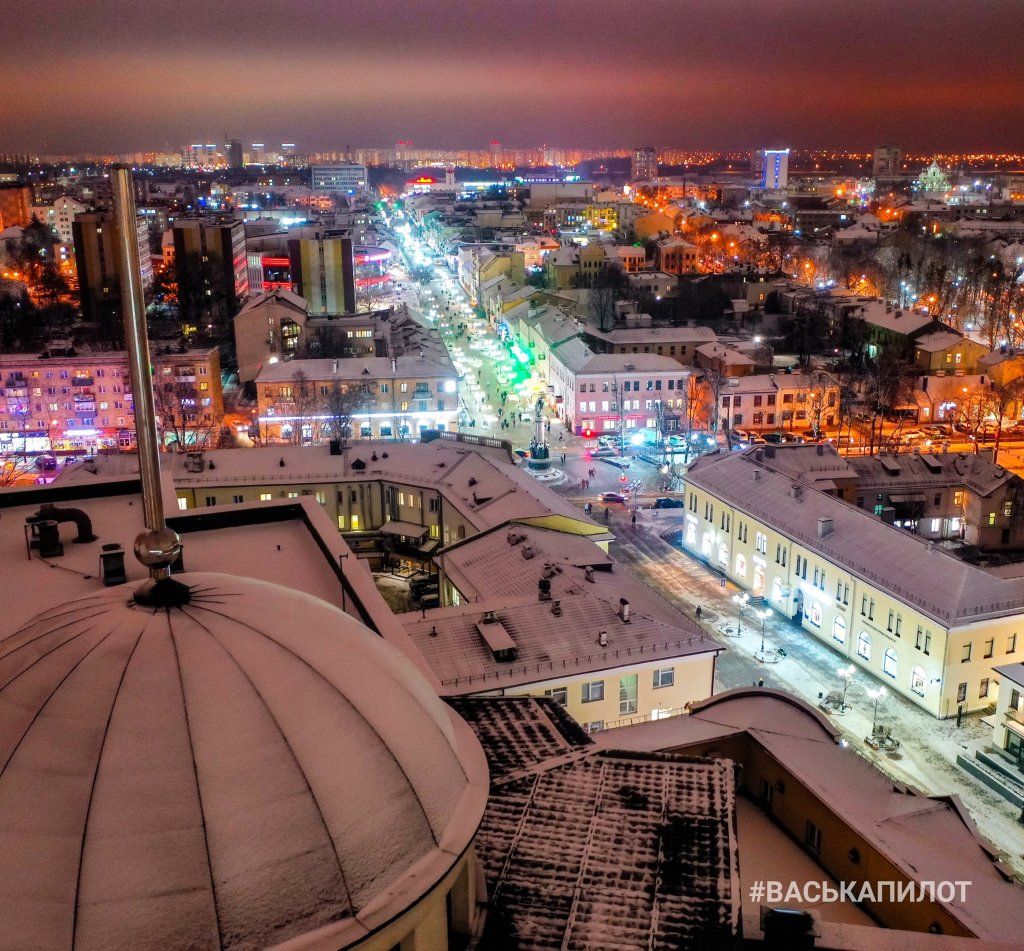 Посмотрите, как сегодня выглядит зимний Брест с высоты