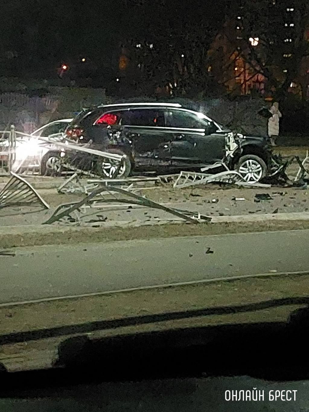 Читатель: В Бресте ночью на Луцкой произошло серьёзное ДТП