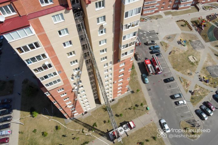 В Бресте на Морозова проходили учения МЧС