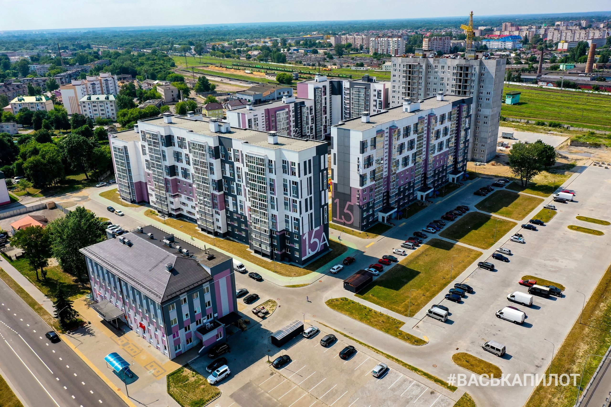 Полетали над строительными объектами в Бресте