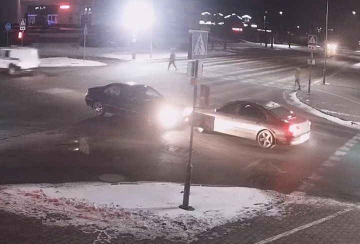 В Кобрине «поцеловались» автомобили