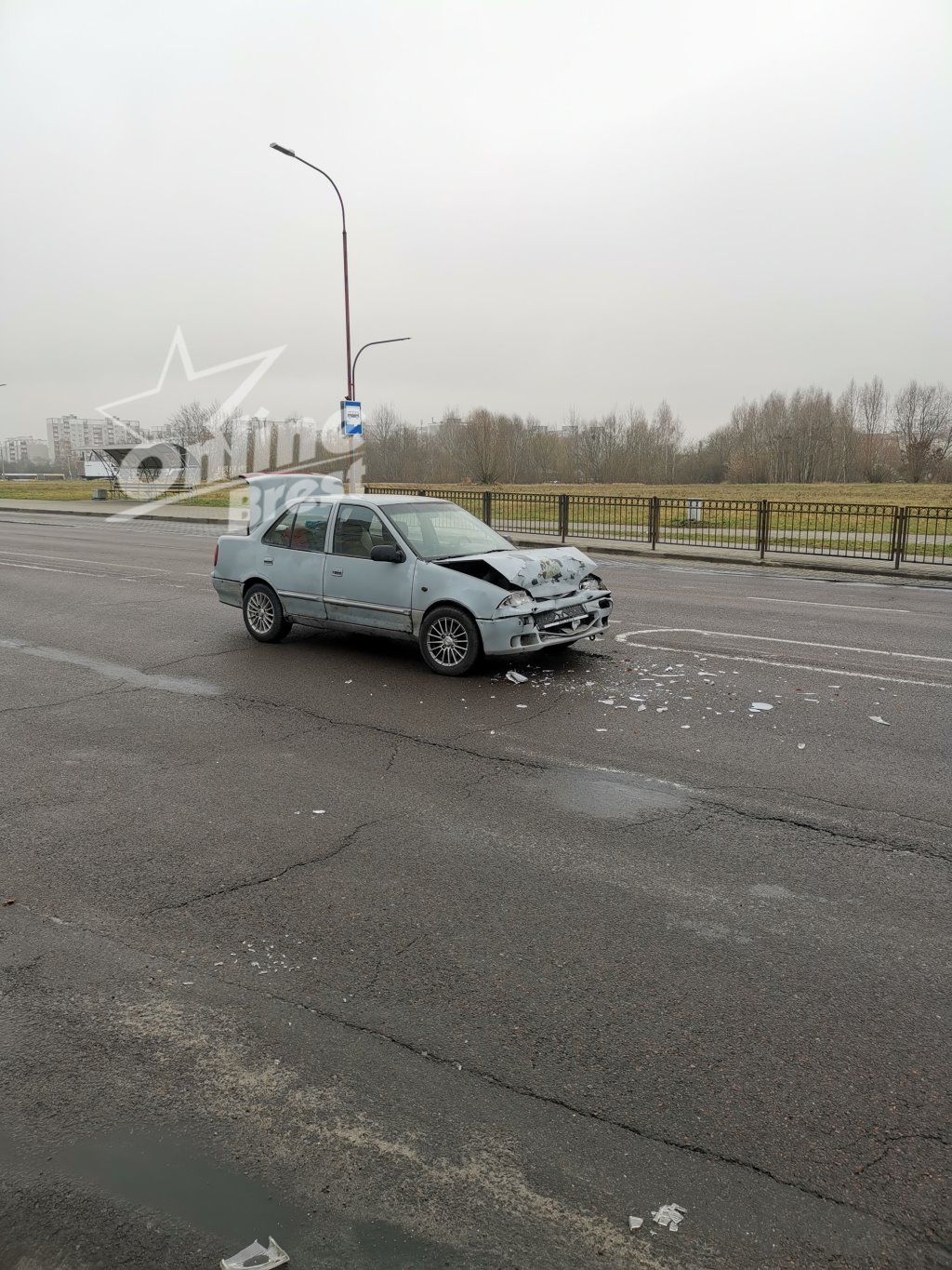 Читатель: Сегодня возле на Сальникова в Бресте произошло ДТП