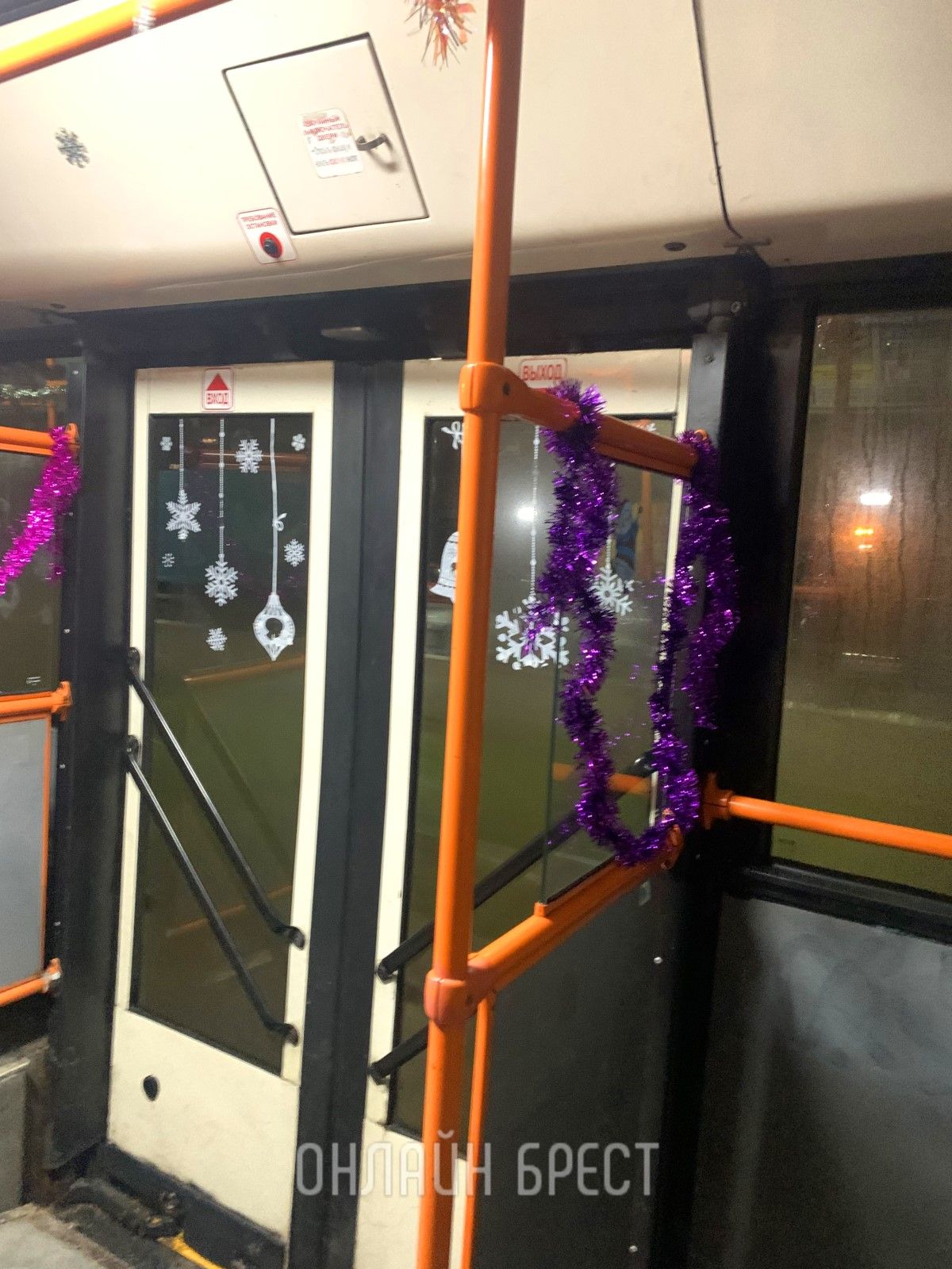 Читательница: Новогоднее настроение в брестском троллейбусе №106