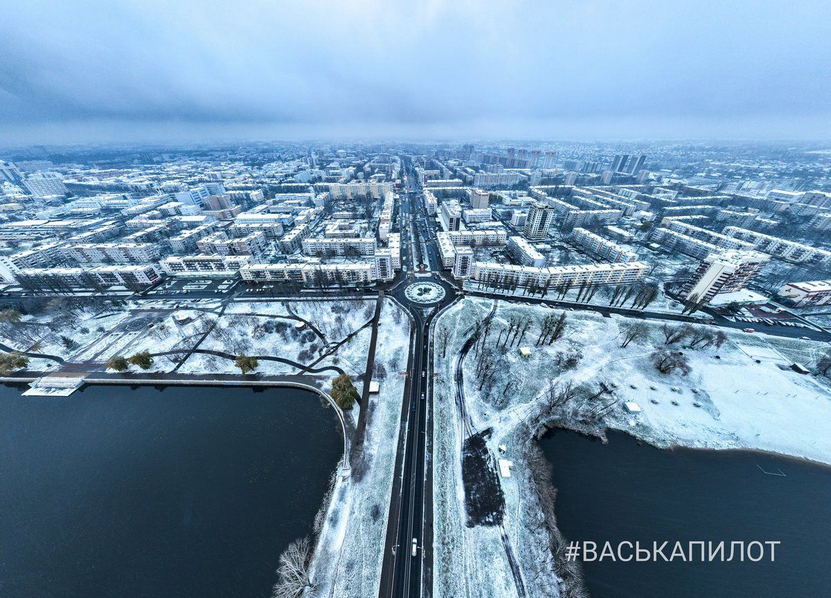 В Бресте выпал первый снег