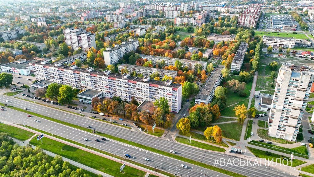 Немного осеннего Бреста. Красивый фото с высоты