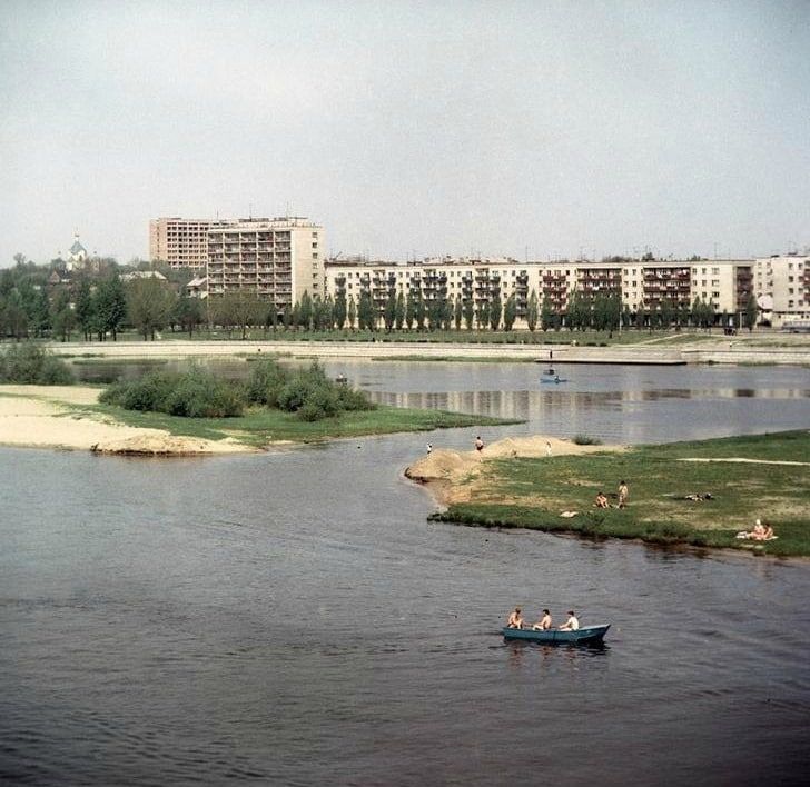 Набережная реки Мухавец в Бресте, 1 июня 1973 г.
