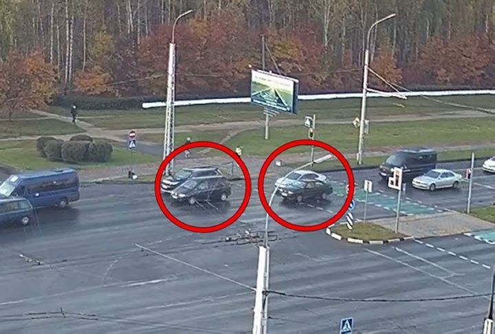 В Бресте на Московкой притерлись автомобили