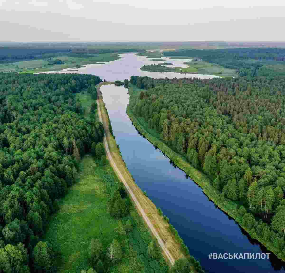 Беловежская пуща с высоты