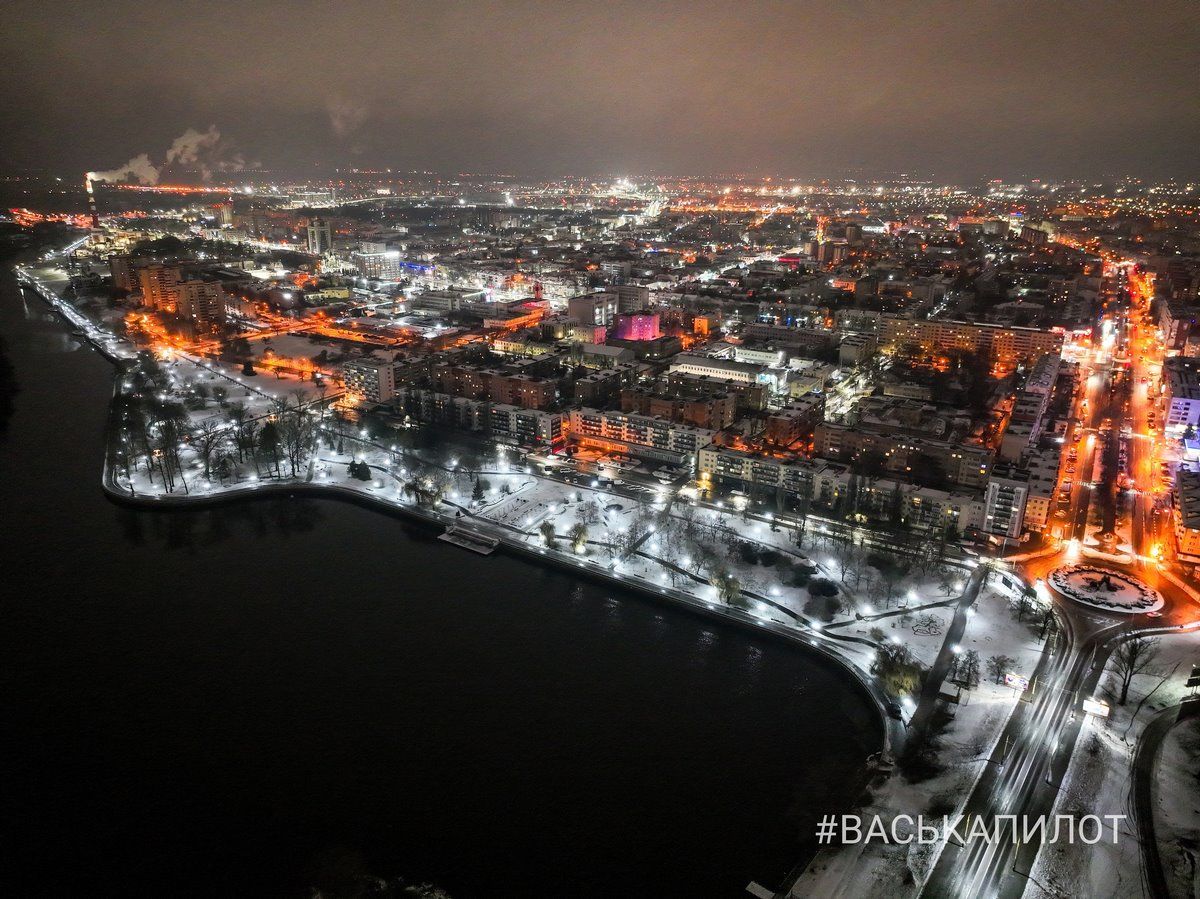 Зимний Брест с высоты. Эти фотографии были сделаны прошедшей ночью