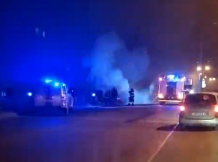 Очевидец: В Бресте на Рябиновой горел автомобиль