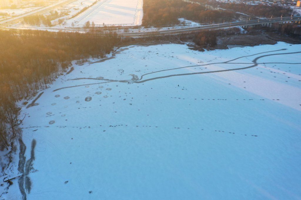Брест. Посмотрите, как выглядит Мухавец с высоты