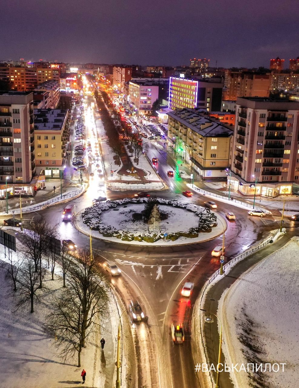 Зимний Брест с высоты