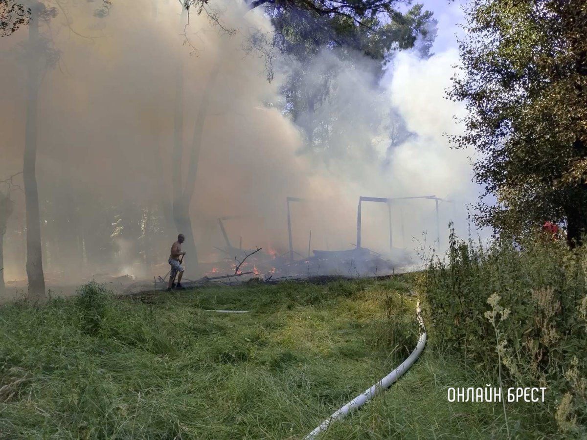 Читатель: Сегодня в Домачево произошел пожар