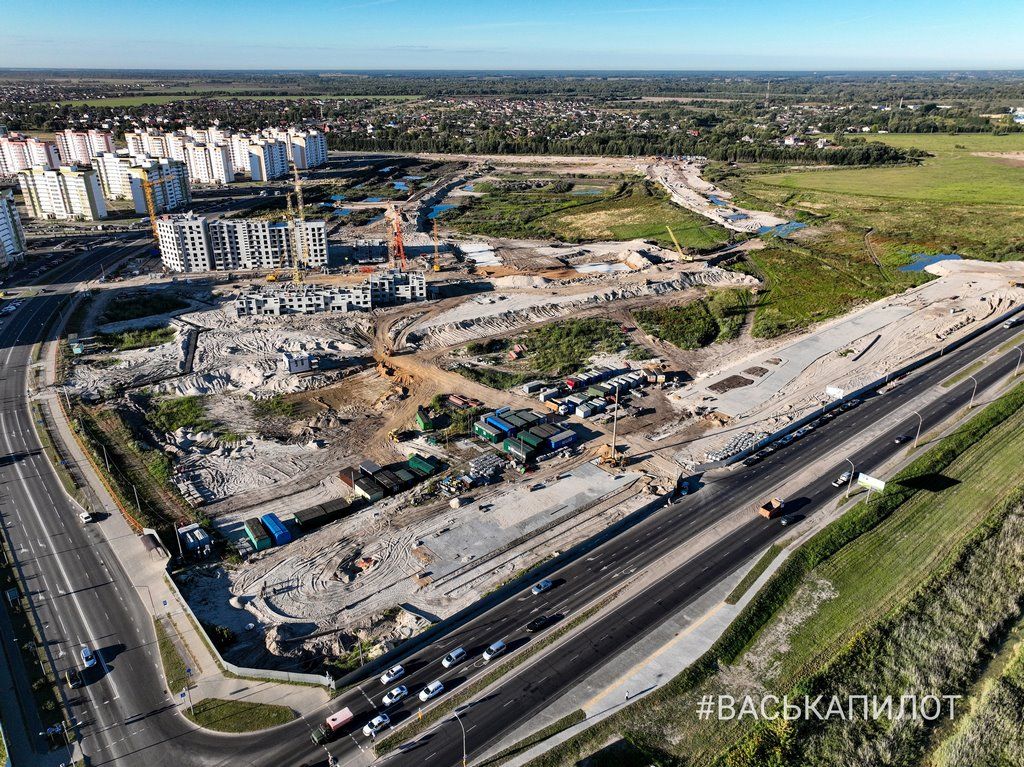 Смотрим с высоты, как идёт строительство нового района в Бресте