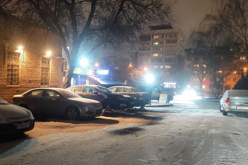 В Минске выпал снег