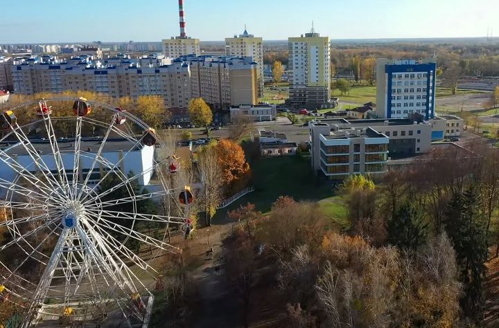 Центр Бреста. Полёт над крышами