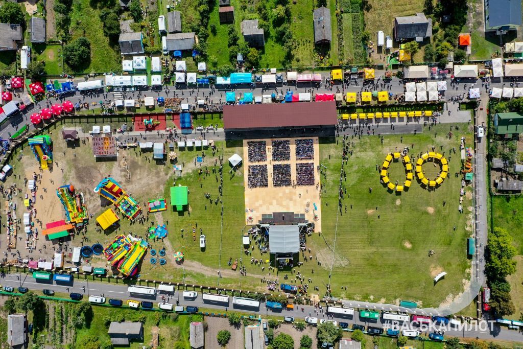 Брестская область. «Дожинки 2021» в Логишине с высоты
