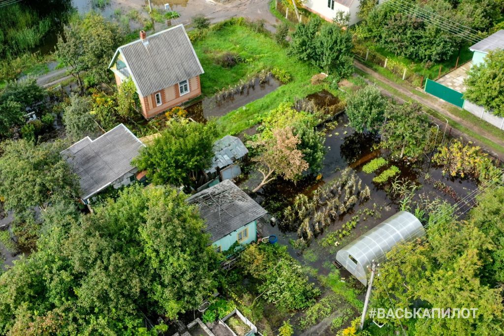 Вот так подтопило участки в Бресте