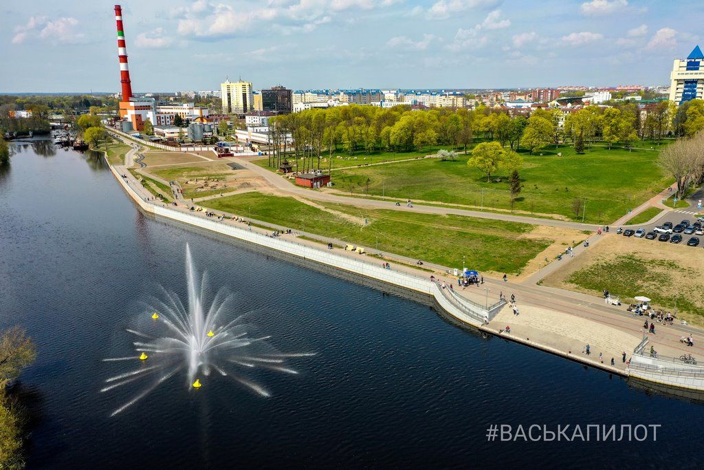 Как выглядит с высоты новый участок Набережной Бреста