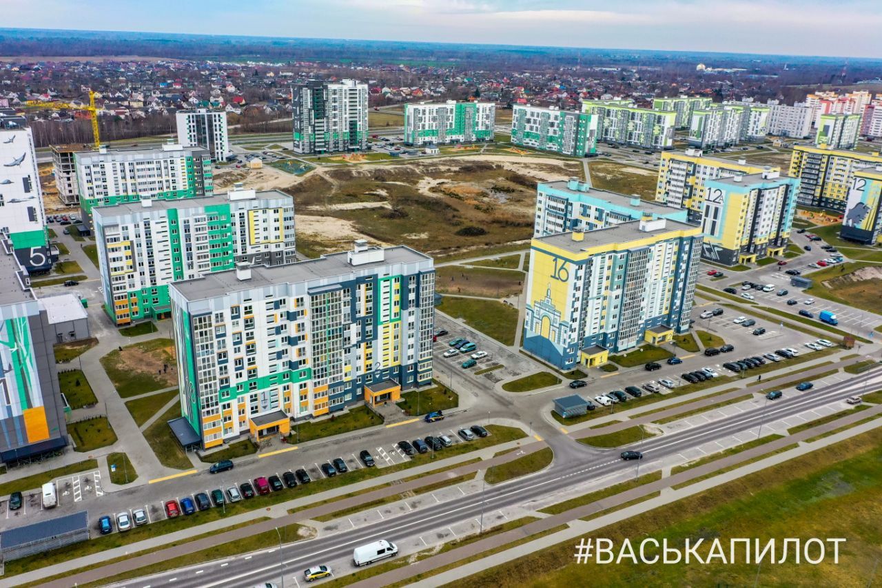 Как меняется юго-западная часть Бреста. Видео с высоты