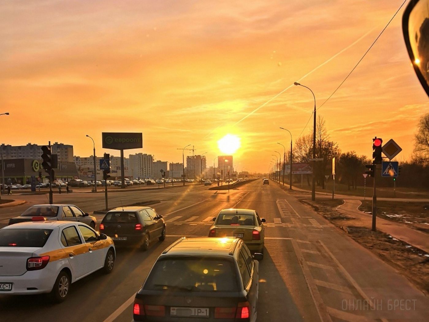 Подборка красивых закатов в Бресте