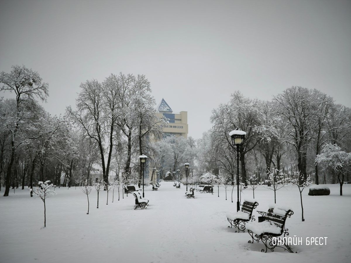 Прогулка по снежному Бресту