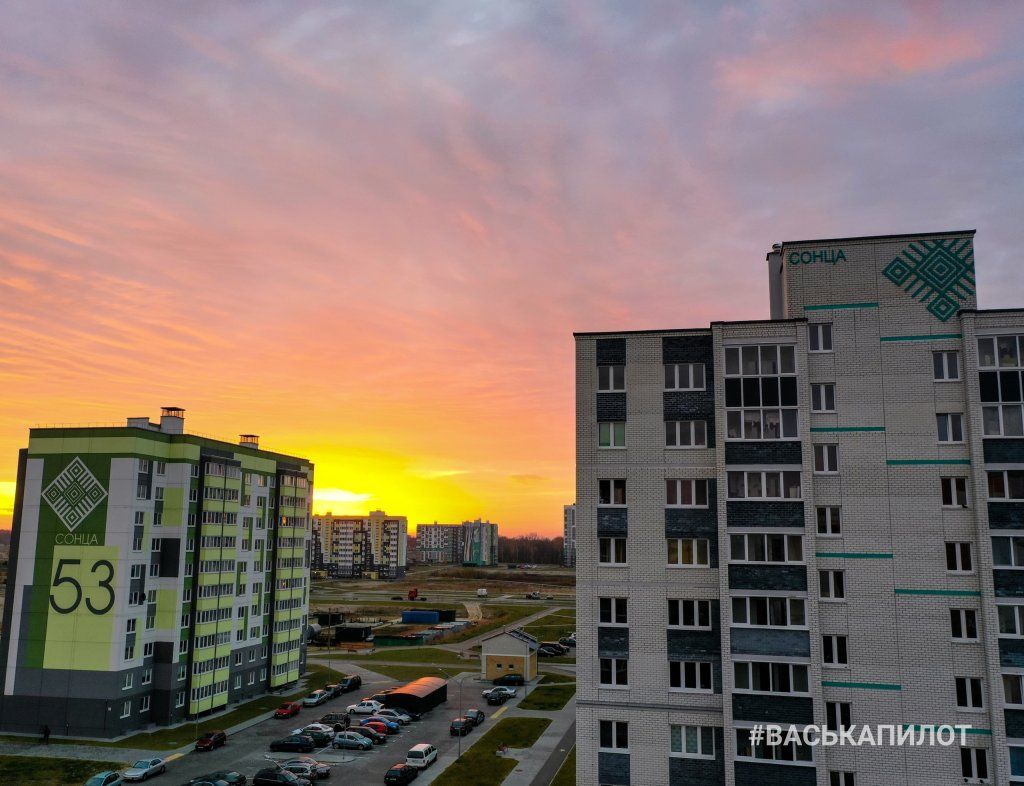 Посмотрите, какой сегодня был красивый рассвет в Бресте