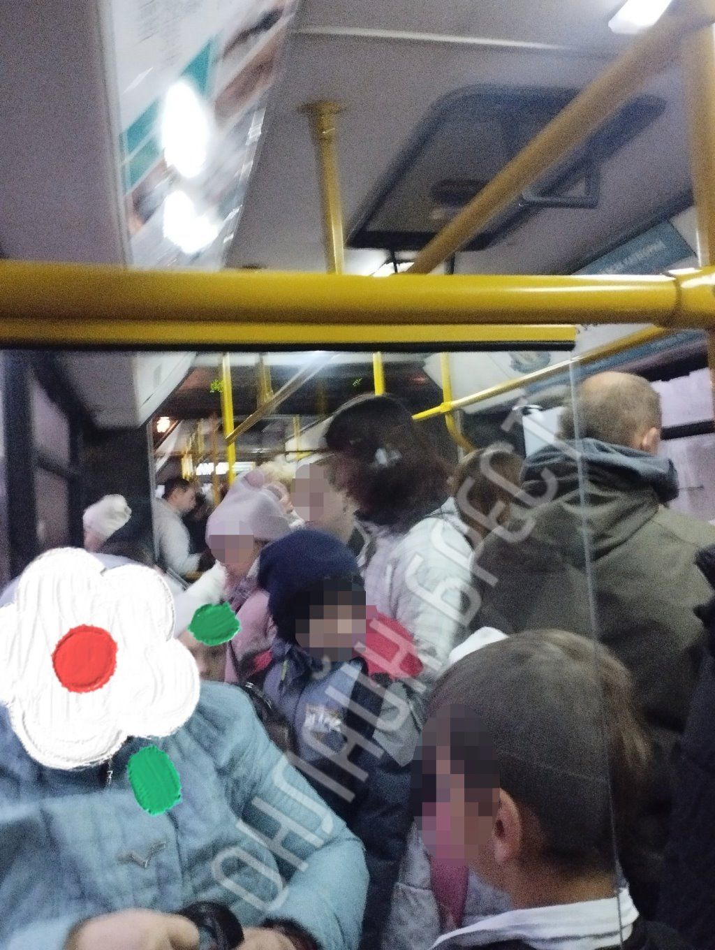 Читательница: И так почти каждое утро... Люди в автобусе стоят вплотную другу к другу. Брест, район на Рябцева, 7:40 утра