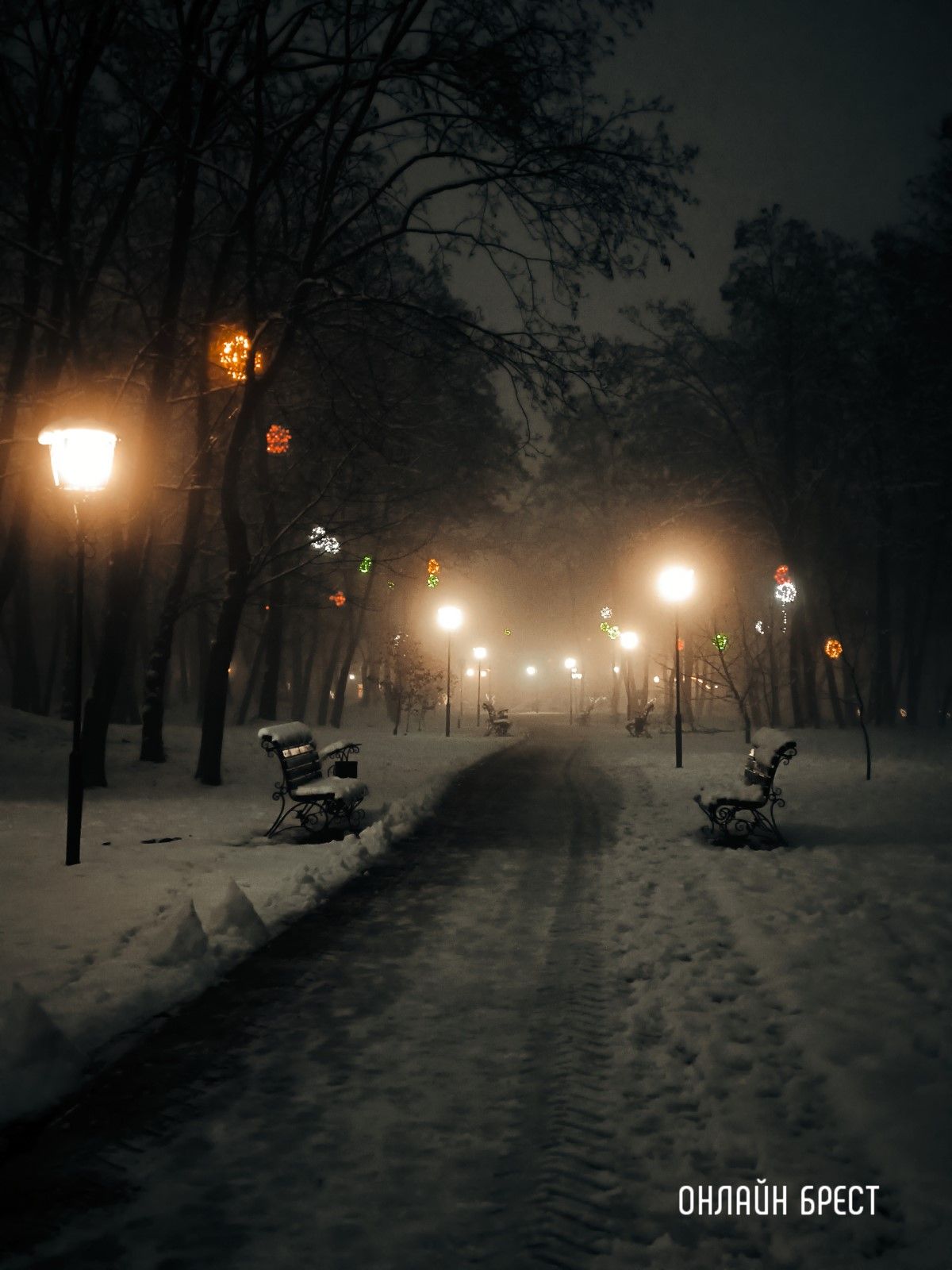 Прогулка по снежному Бресту