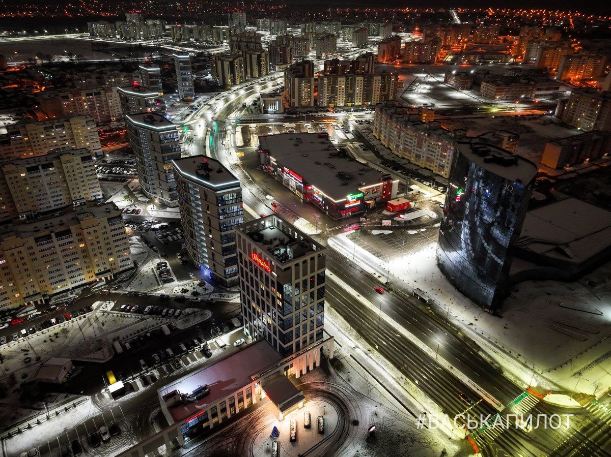Зимний Брест с высоты. Эти фотографии были сделаны прошедшей ночью