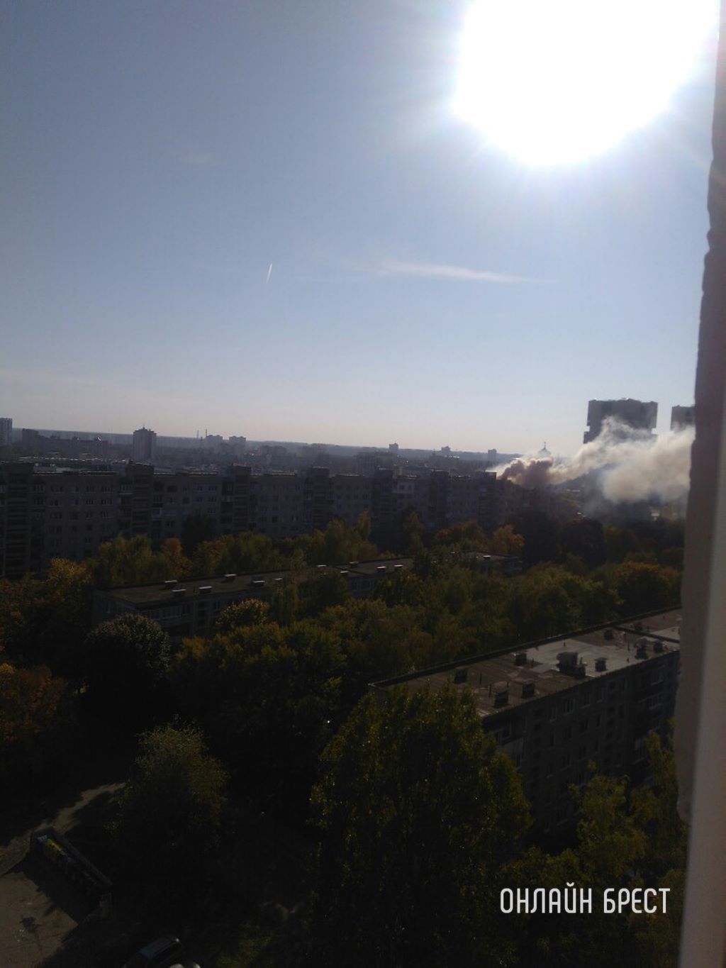 Пожар на Востоке в Бресте