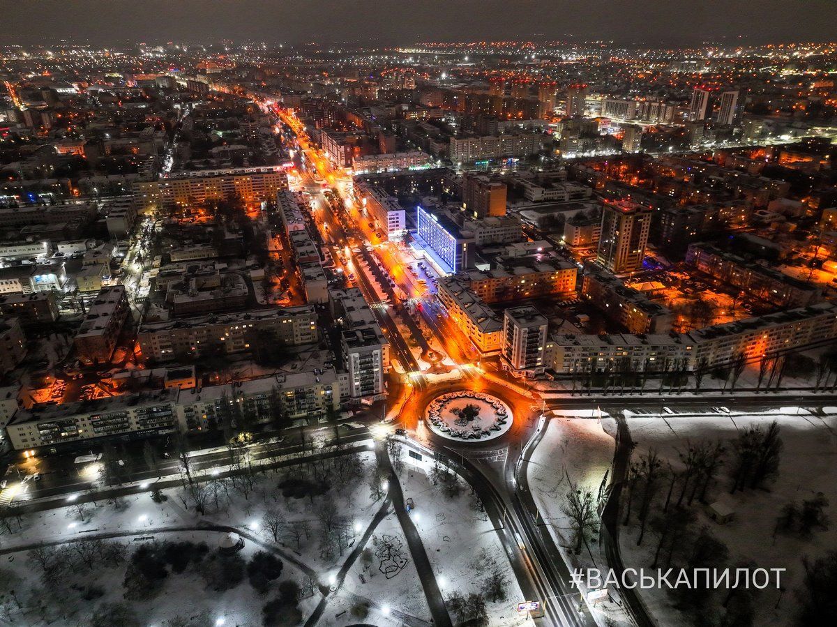 Зимний Брест с высоты. Эти фотографии были сделаны прошедшей ночью