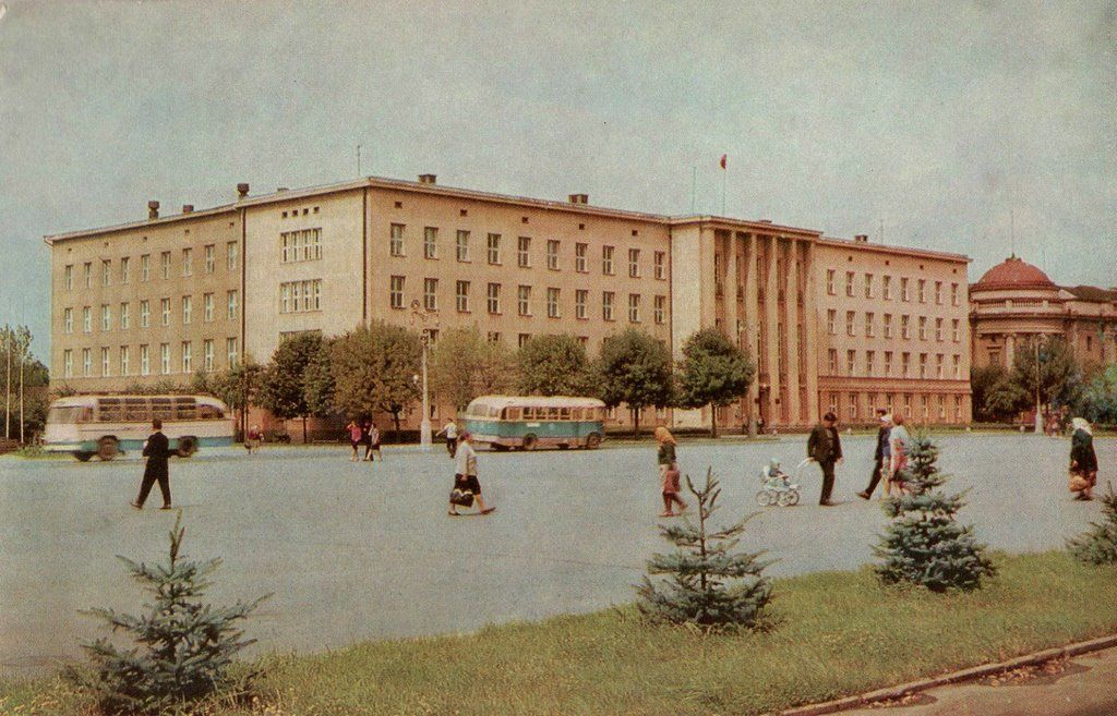 Брест, площадь Ленина в 1966 году