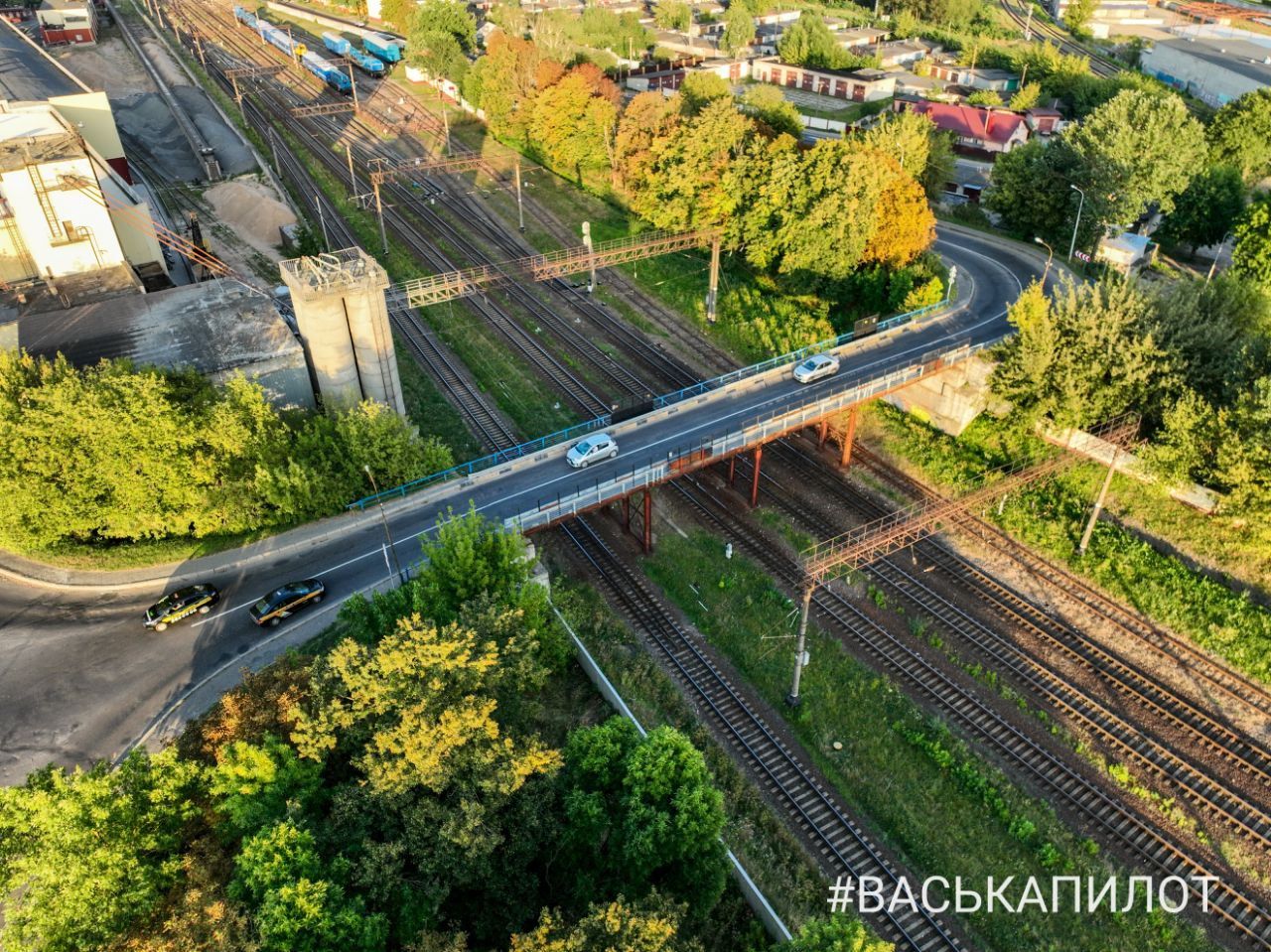 Недавний полет над Брестом. ЖД вокзал, центр
