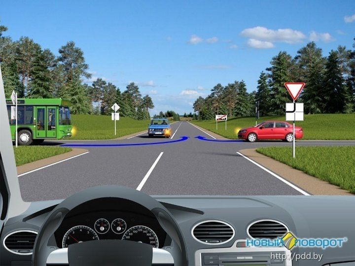 Намереваясь продолжить движение прямо в показанной ситуации. Как вы поступите?