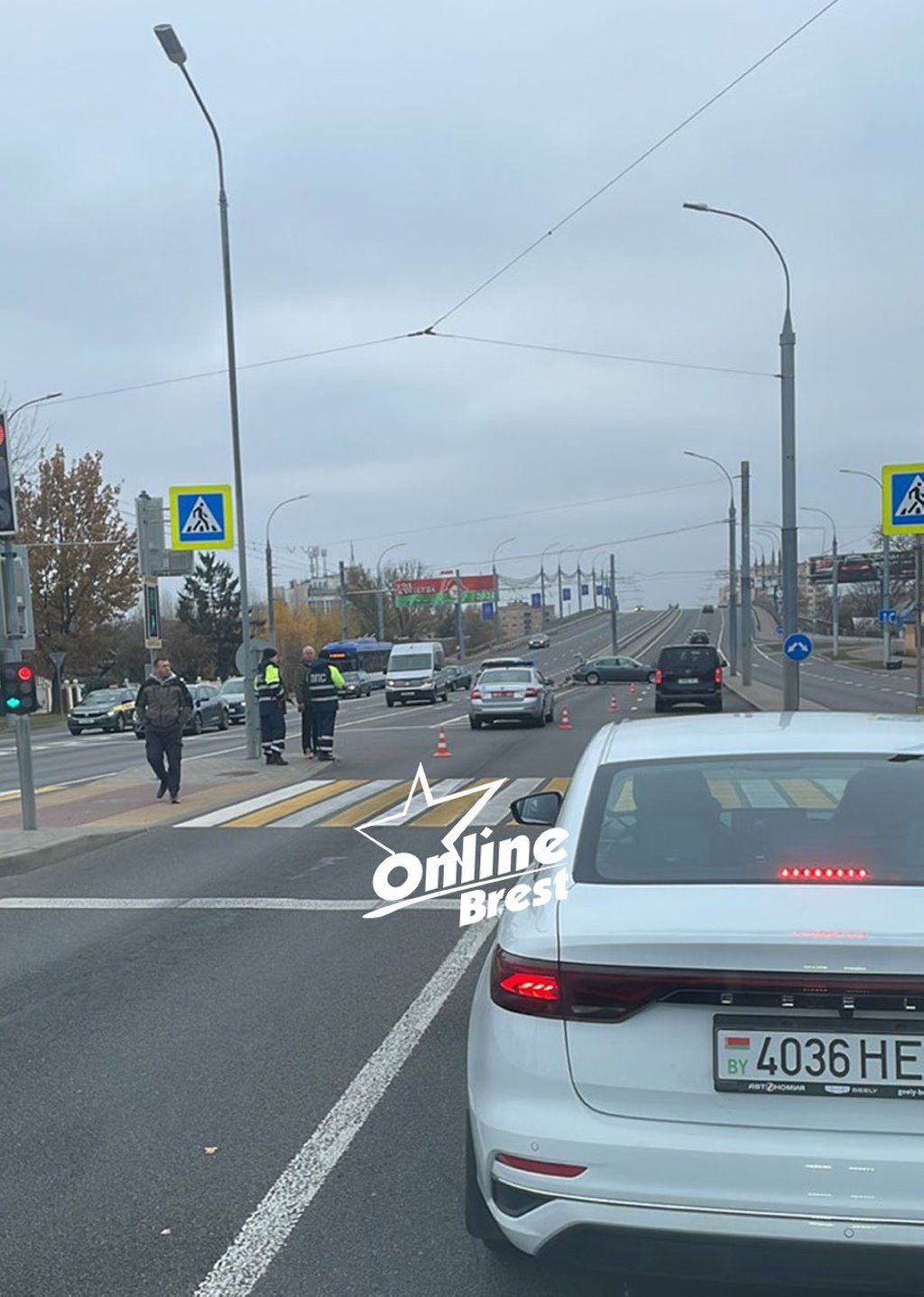 Читатель: возле Кобринского моста в Бресте произошло ДТП