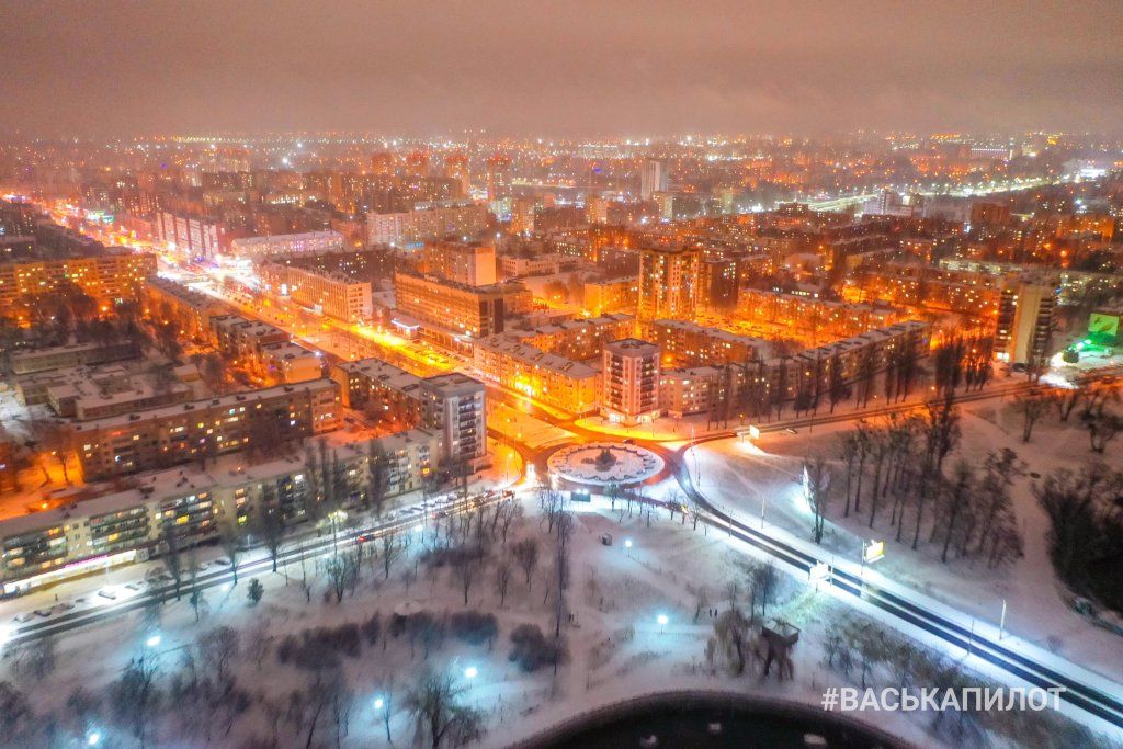 В Бресте выпал снег