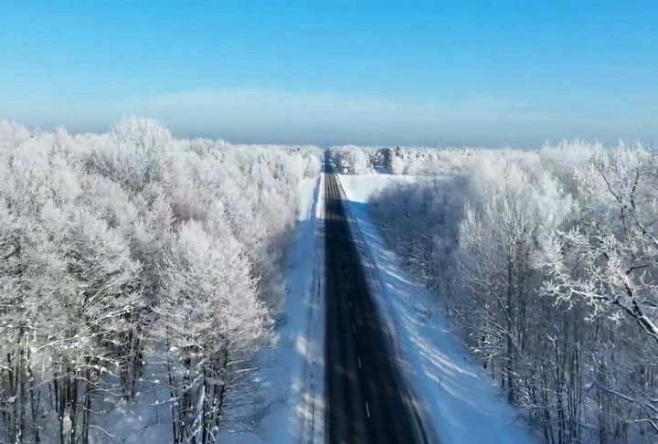 Какой красивой была зима в Брестской области